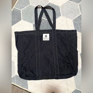 Zara NWOT Navy Blue Soft Lightweight Polyester Tote Bag